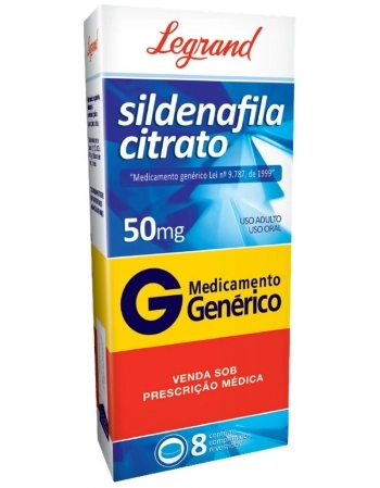CITRATO SILDENAFILA 50MG C/8 COMP