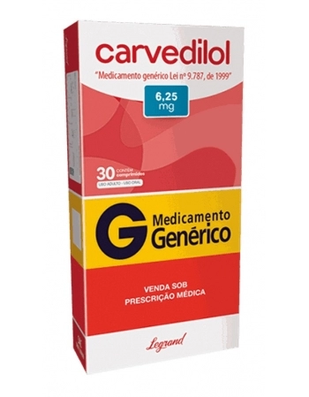 CARVEDILOL 6,25MG C/30 COMP